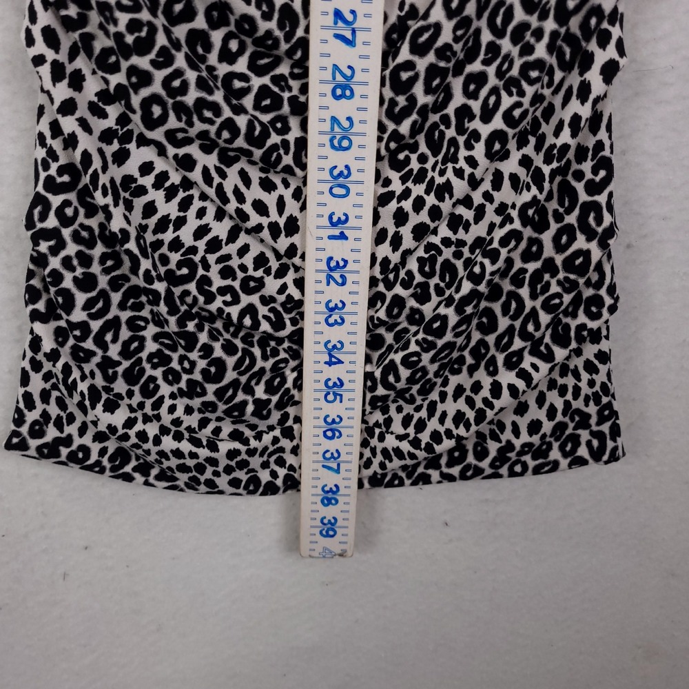 Juicy Couture Leopard Print Ruched Sheath Dress Keyhole Back Size M Y2K - Picture 6 of 12